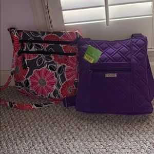 2 Vera Bradley Shoulder Totes